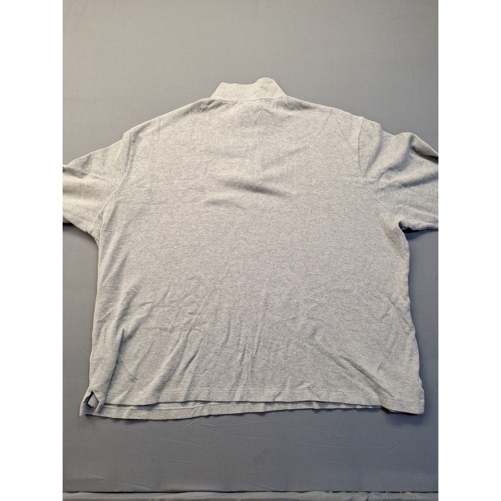 Polo Ralph Lauren Mens 2XL Gray 1/4 Zip Pullover Estate Rib Flesh Pony Preppy - Picture 9 of 10